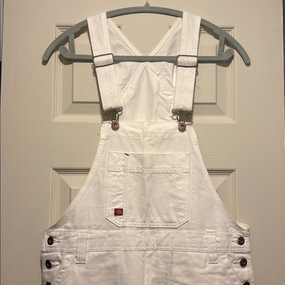 Dickies White Denim Overalls